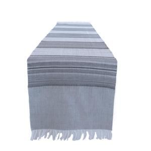 NEW SOBREMESA table runner in slate/stripes